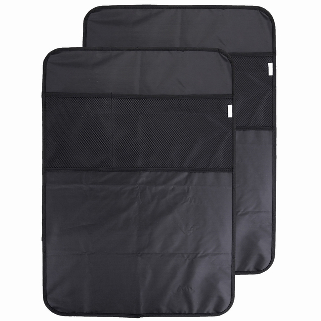 GraceMe 2x Best Kick Mats with Backseat Organizer Pocket Storage